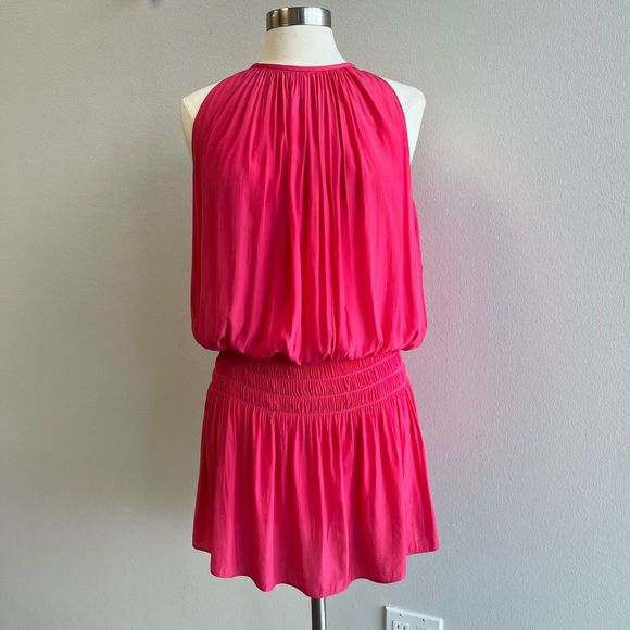 Ramy Brook Paris Sleeveless Mini Dress in Riviera Pink Women’s Small - Picture 1 of 11
